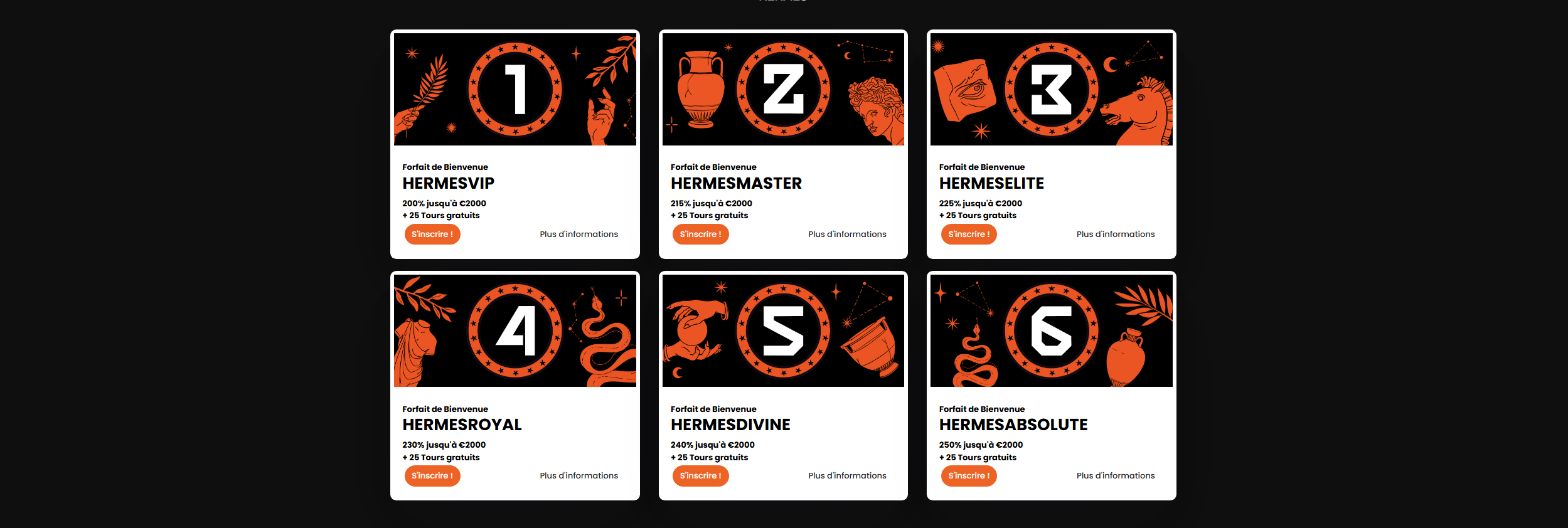 Bonuses & Promotions Vip Hermes