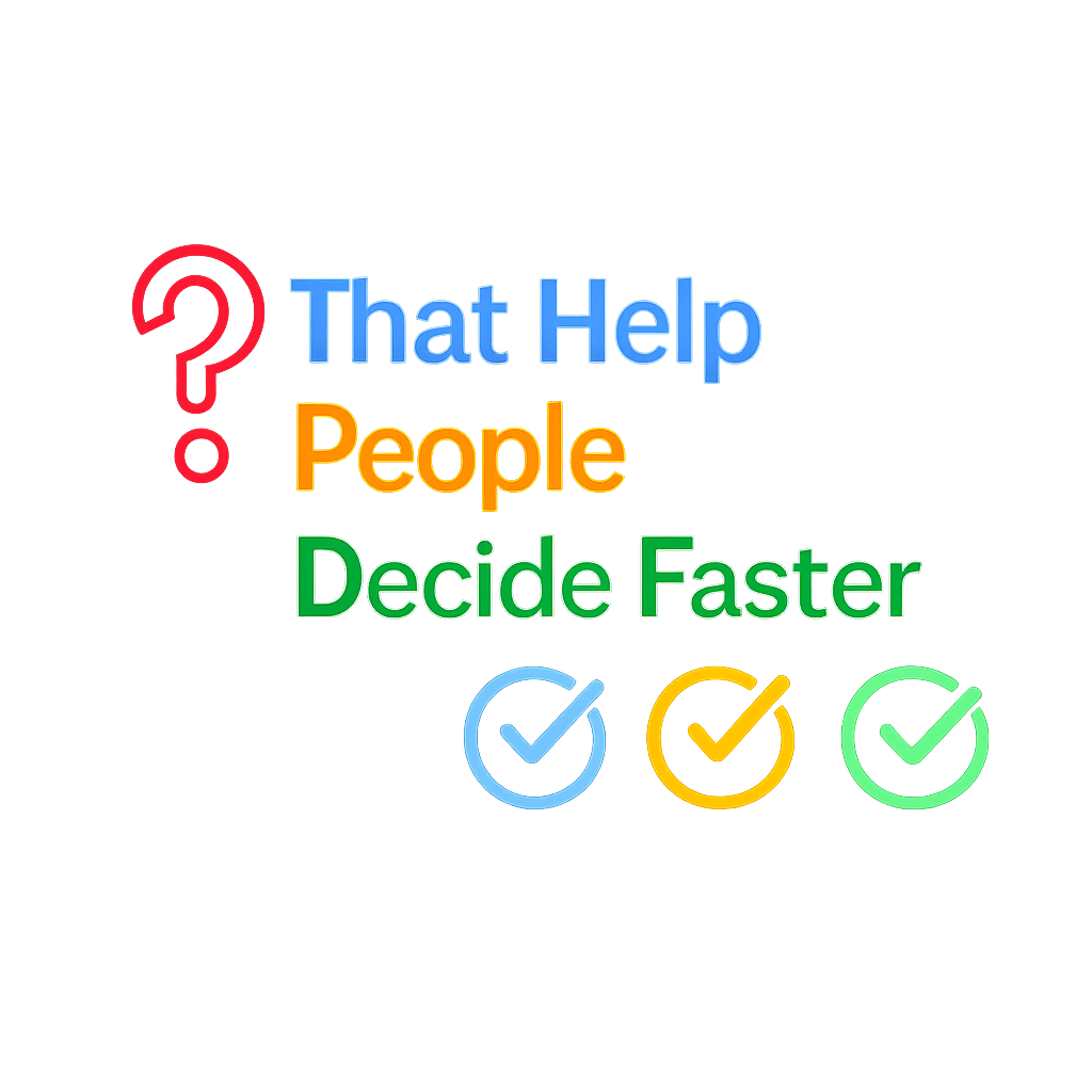 ⭐That Help People Decide Faster
