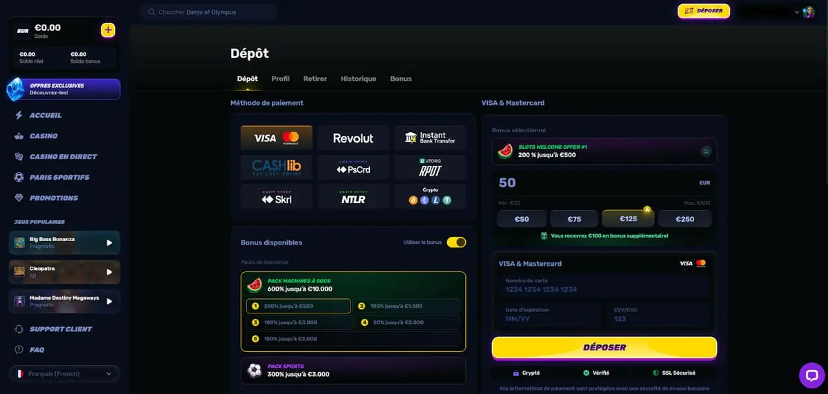 Payments & Withdrawals – Crypto + UK-Friendly Methods