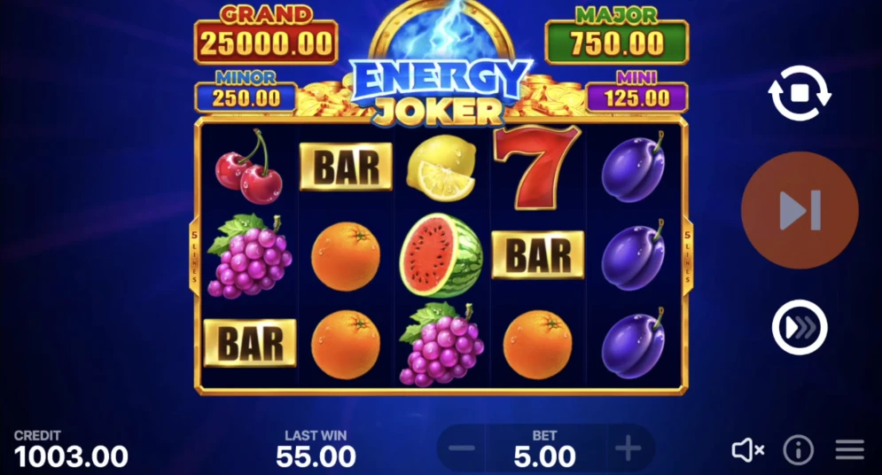 Energy Joker: Hold and Win Symbols & Winning Combos