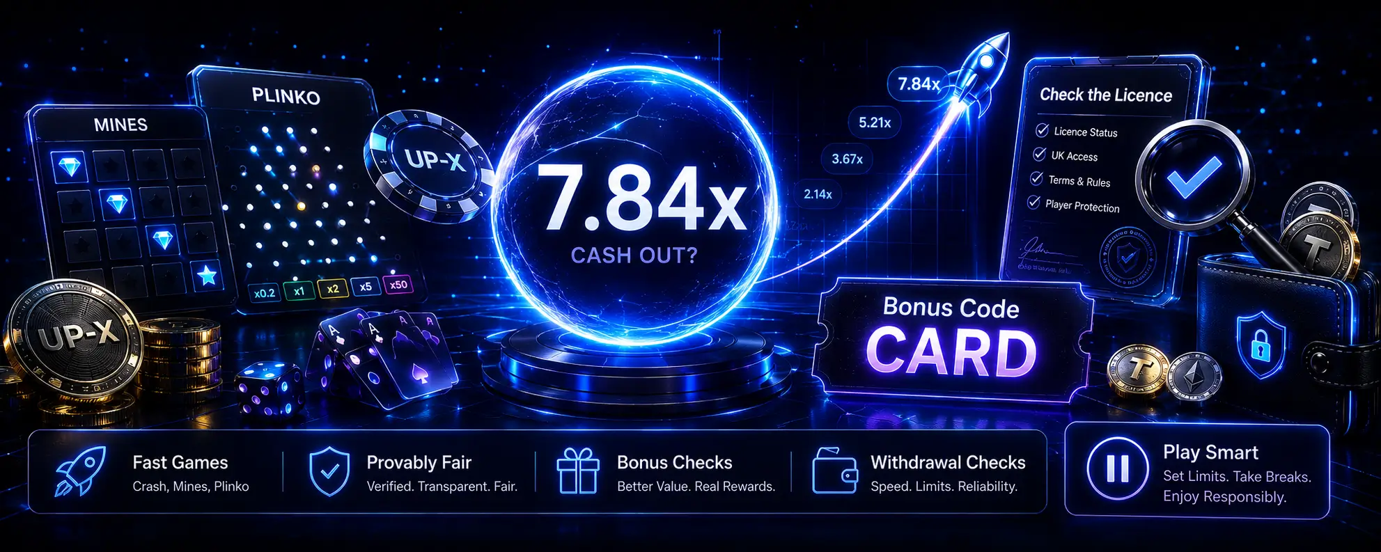 UP-X Casino Review UK: Fast Crash Games, Big Checks